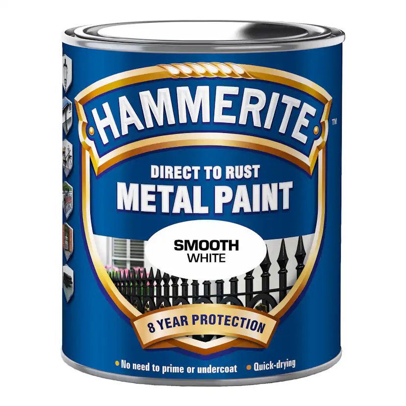 Lack Hammerite Slätlack Vit 250ml