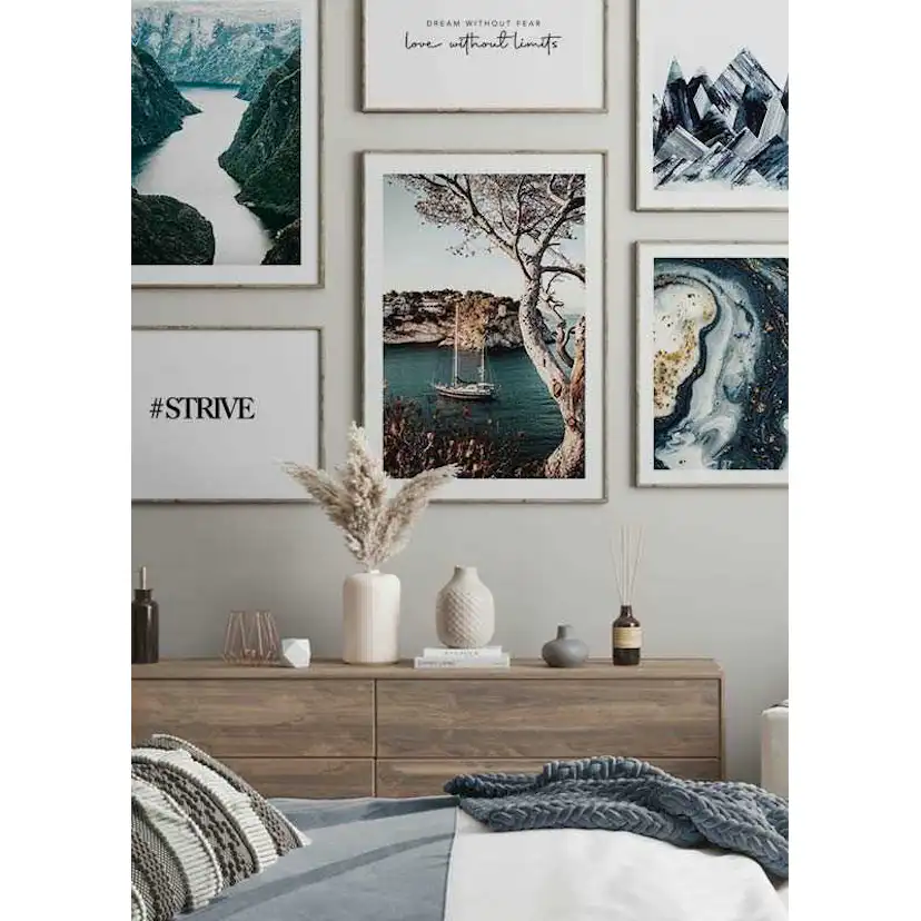 Poster Gallerix Boat In Bay