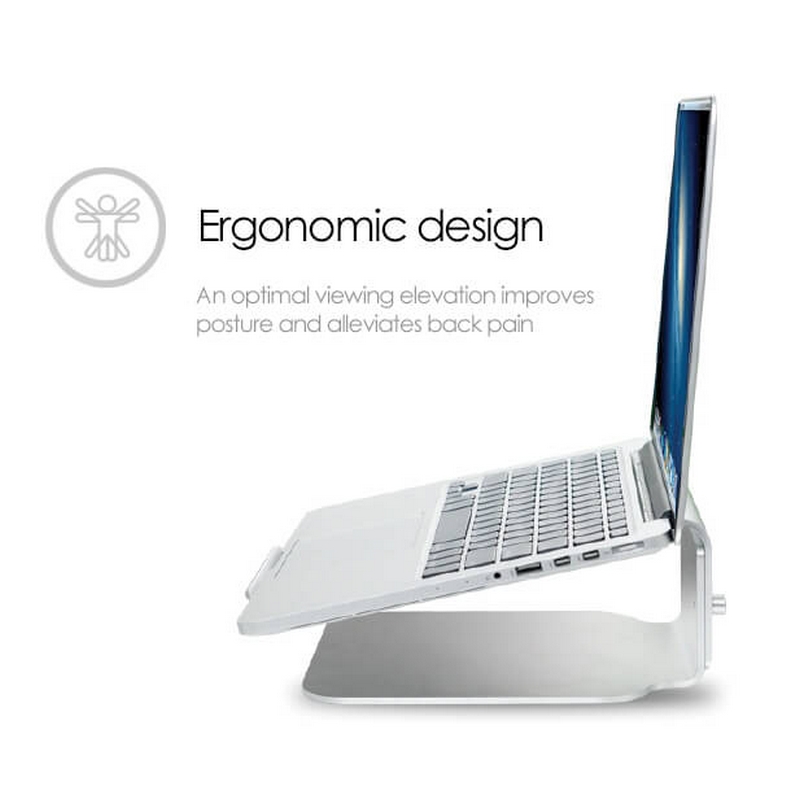 Laptopställ Desire2 Riser Elavator Justerbar Universal Silver