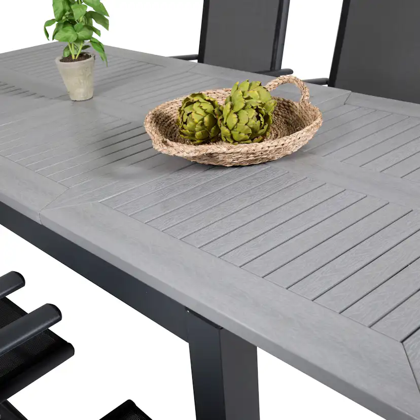 Matgrupp Venture Home Aleyna 160/240 med 6 Bront Positionsstolar