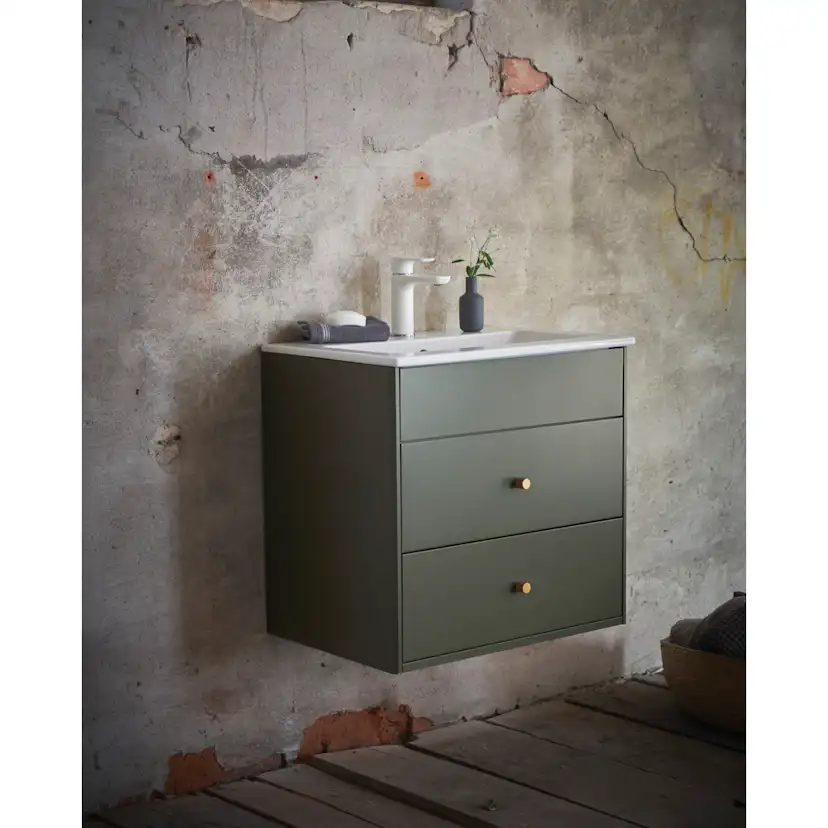 Tvättställsskåp Gustavsberg Graphic Elegans 60 cm - Fukttrög MDF för Badrum