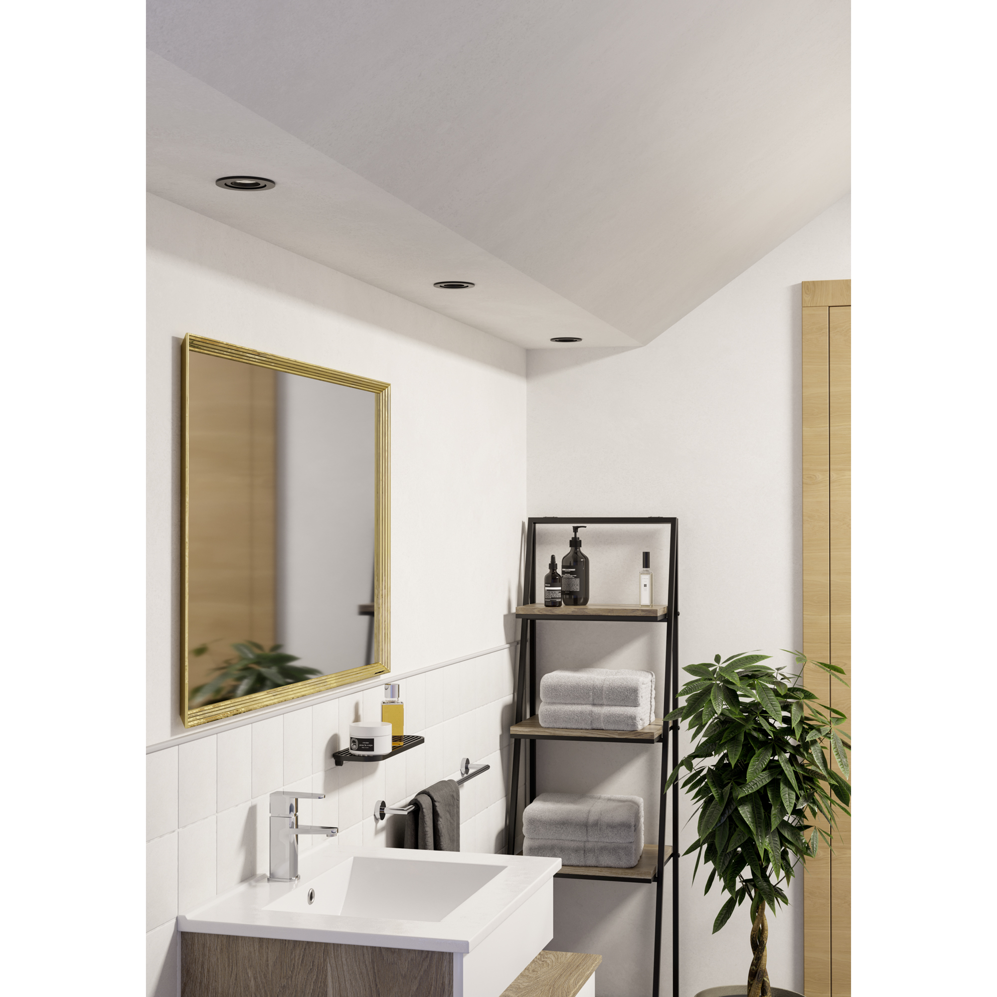 Infälld Lampa Eglo Barranco IP44 30 mm 3000K Set om 3