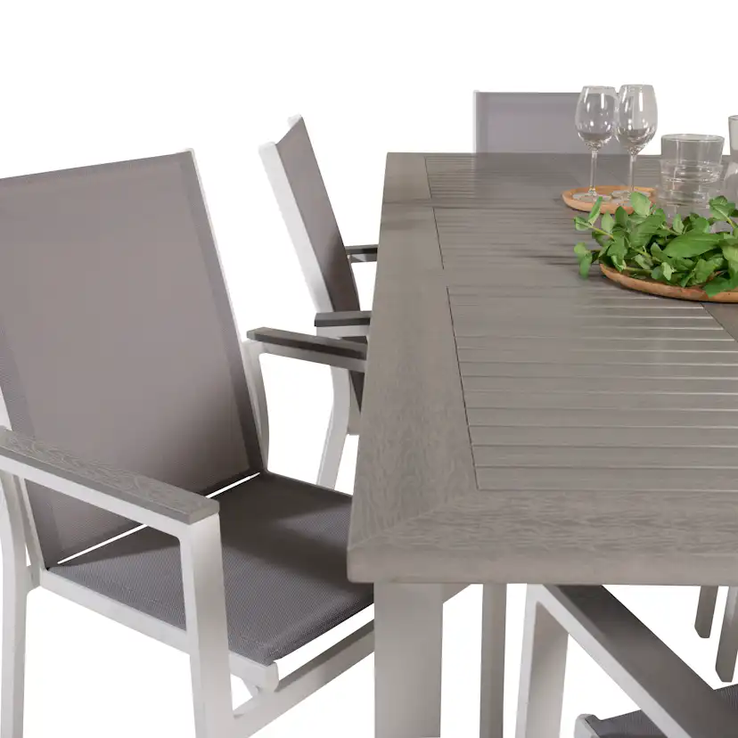 Matgrupp Venture Home Aleyna 160/240 med 6 Pincy Stolar