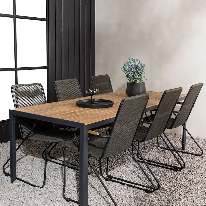 Matgrupp Venture Home Break Bord med 6 Bois Stolar