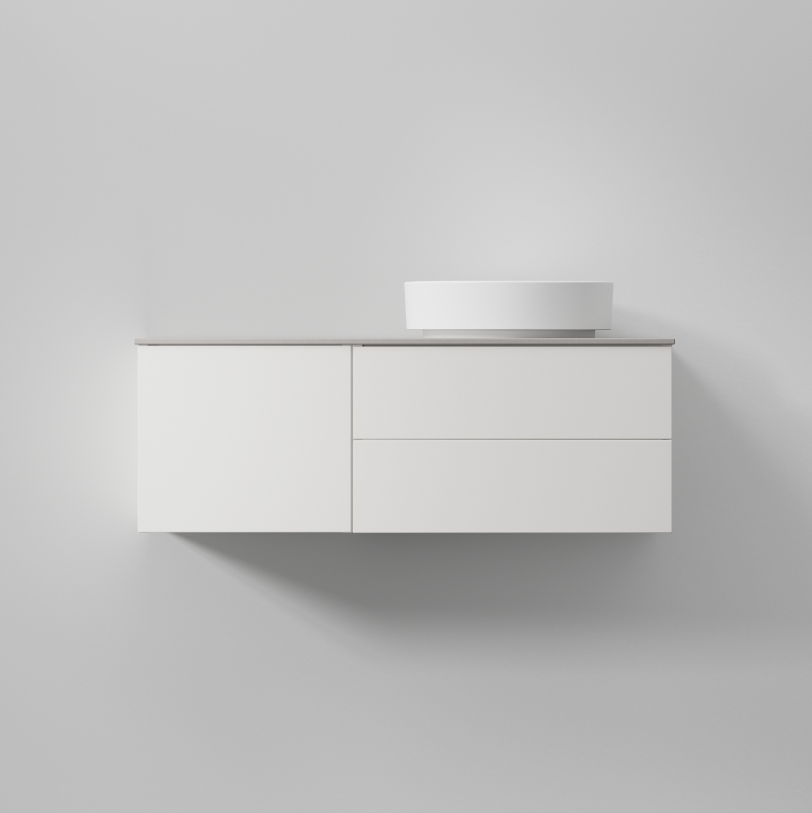 AIR Solid 100 A,White,2 lådor (H), Lucka (V),996x350x450 2 lådor (H), Lucka (V)