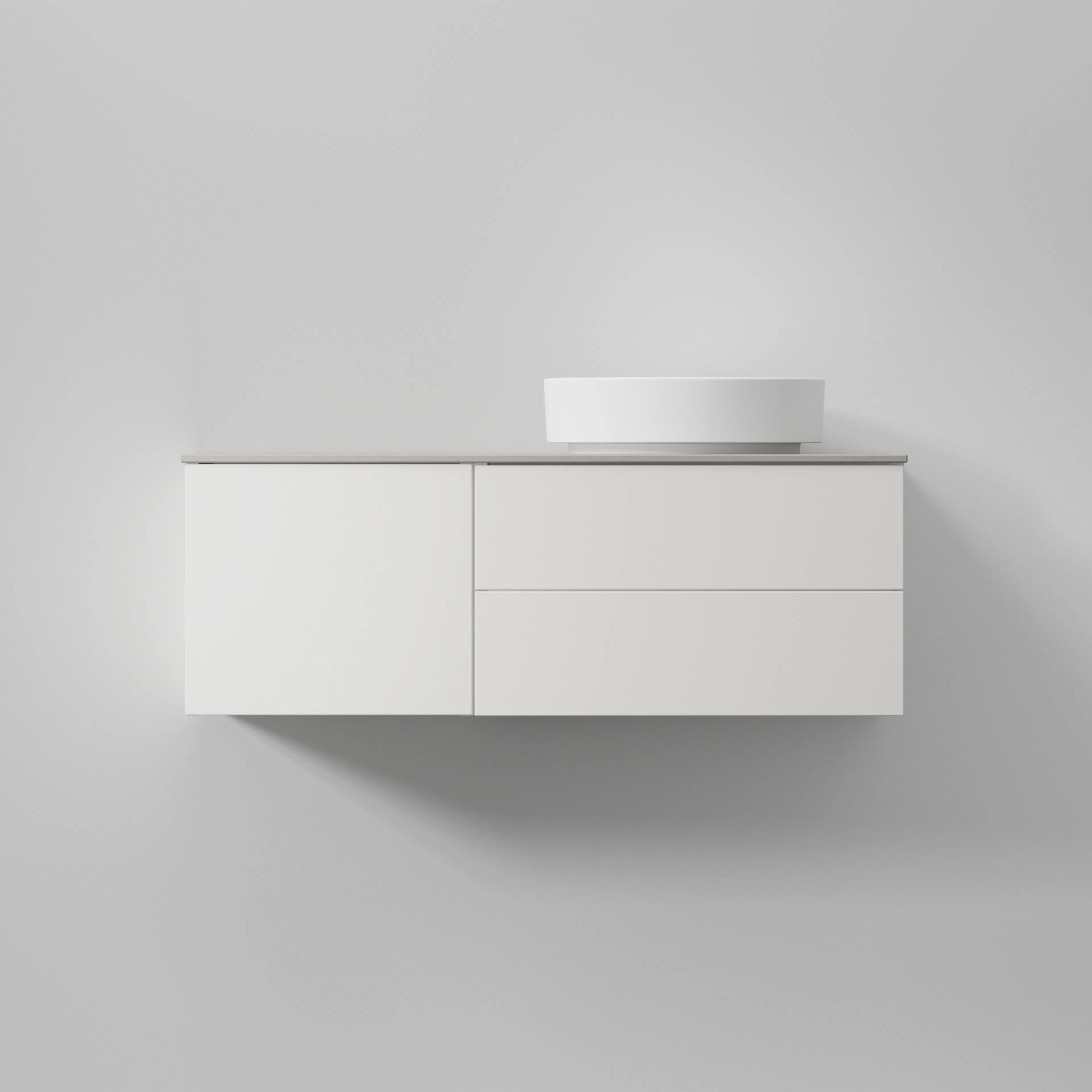 AIR Solid 100 A,White,2 lådor (H), Lucka (V),996x350x450 2 lådor (H), Lucka (V)