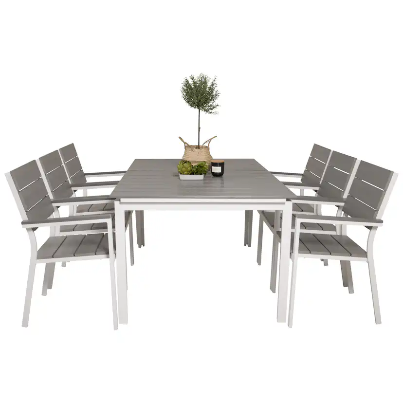 Matgrupp Venture Home Lova 160/240 med 6 Lova Stolar