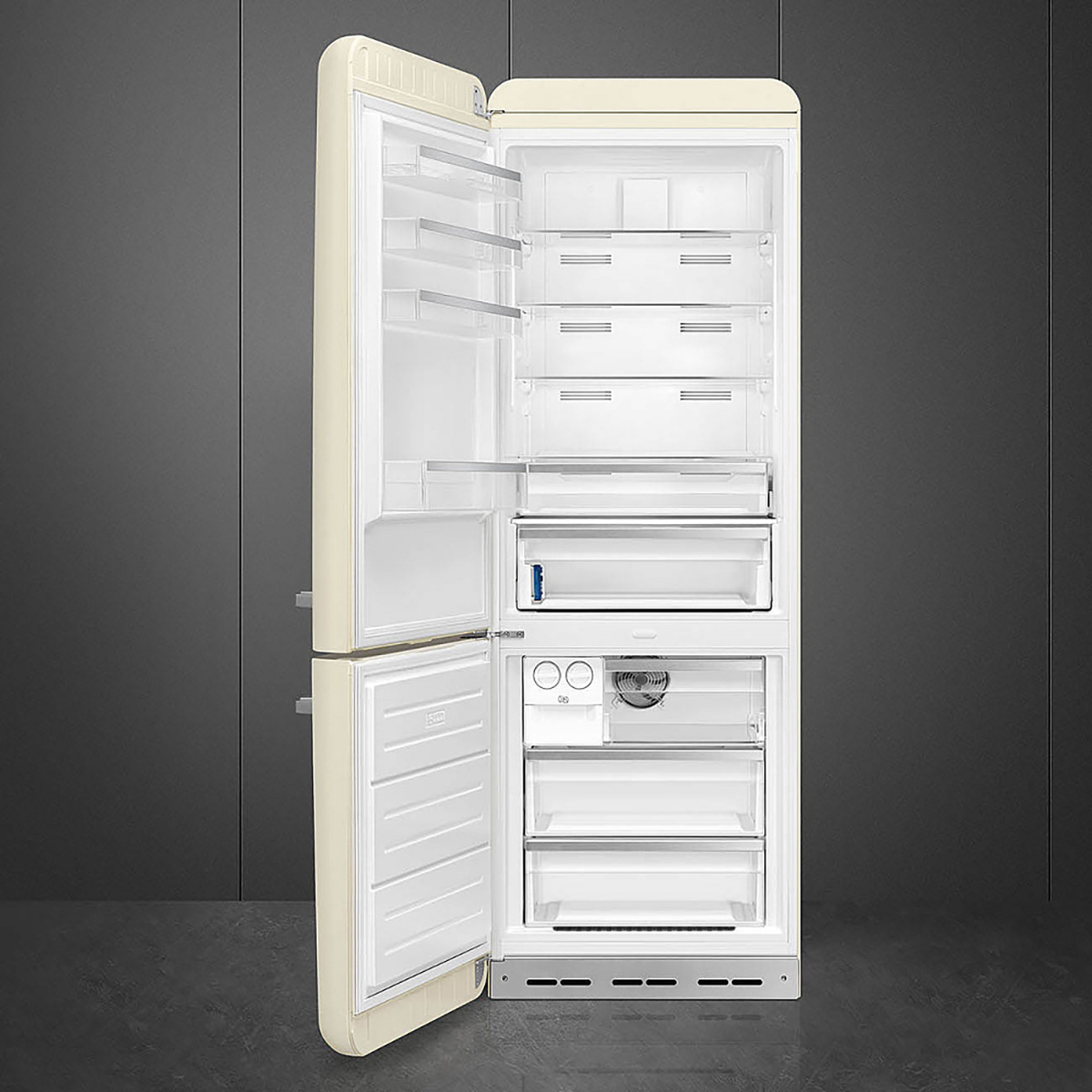 Fristående Kyl/Frys Smeg FAB38LCR6 Retro Creme Vänsterhängd