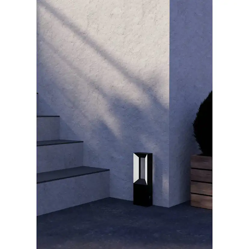 AL-LED-SOCKEL SCHWARZ/WEISS 'RIFORANO' 340 mm