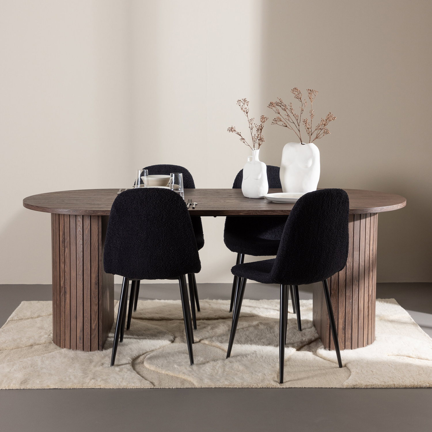 Matgrupp Venture Home Härön 200 med 4 st Polar Stolar Teddy