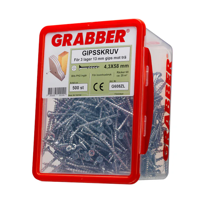 Gipsskruv Grabber med Dubbelhuvud