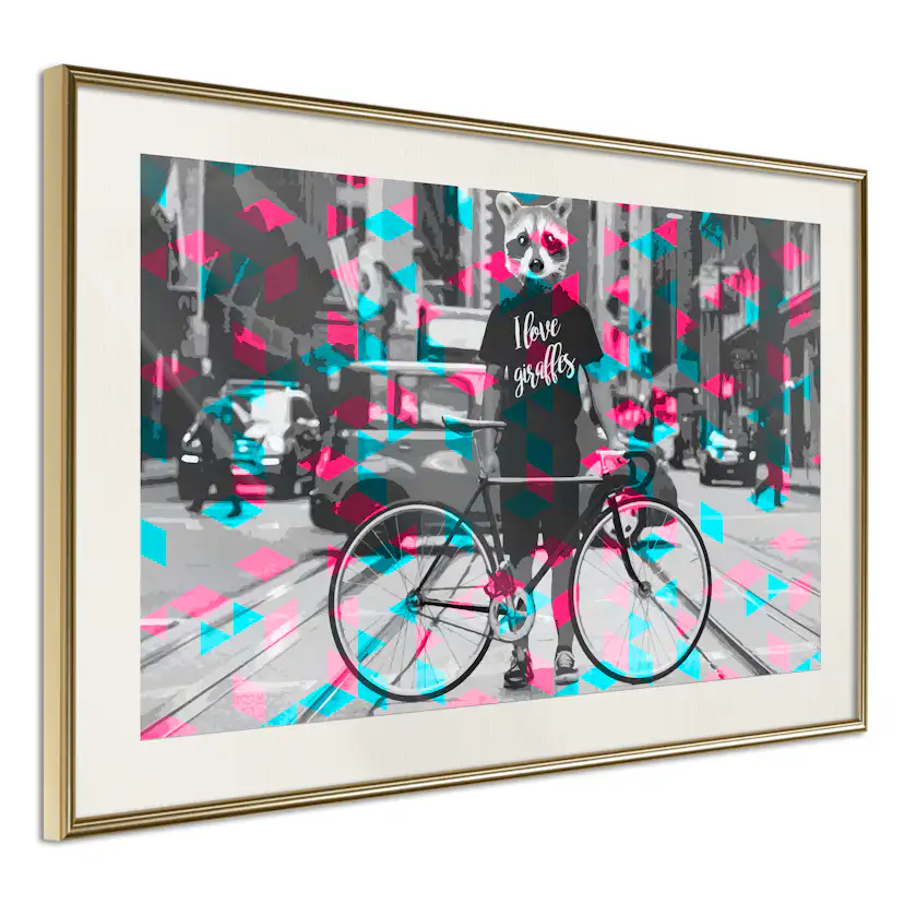 Poster Artgeist Affisch I Love Giraffes