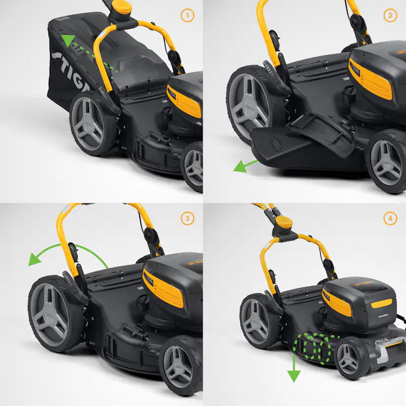 Gräsklippare Stiga Batteridriven 700-Serien Combi 753E