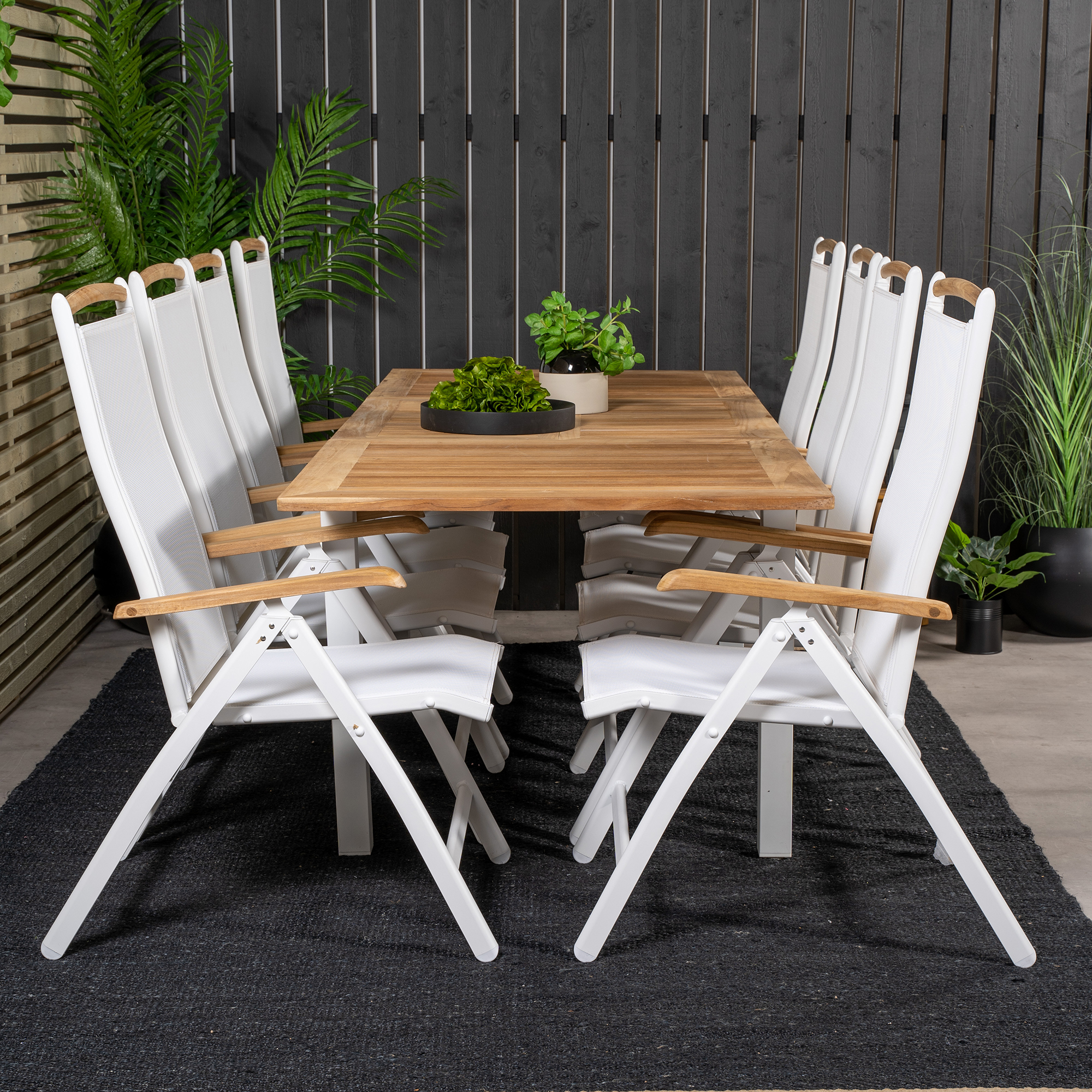 Matgrupp Venture Home Perla 160/240 med 8 Stolar