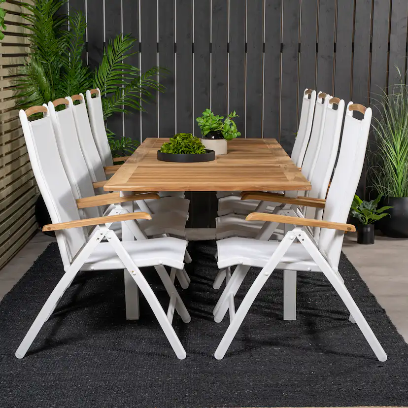 Matgrupp Venture Home Perla 160/240 med 8 Stolar