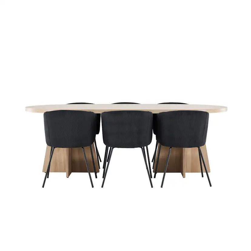 Matgrupp Venture Home Bootcut 230 med 6 st Berit Stolar