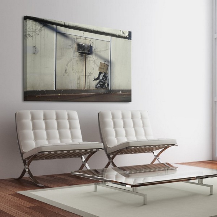 Tavla Arkiio Robots Banksy 60x40