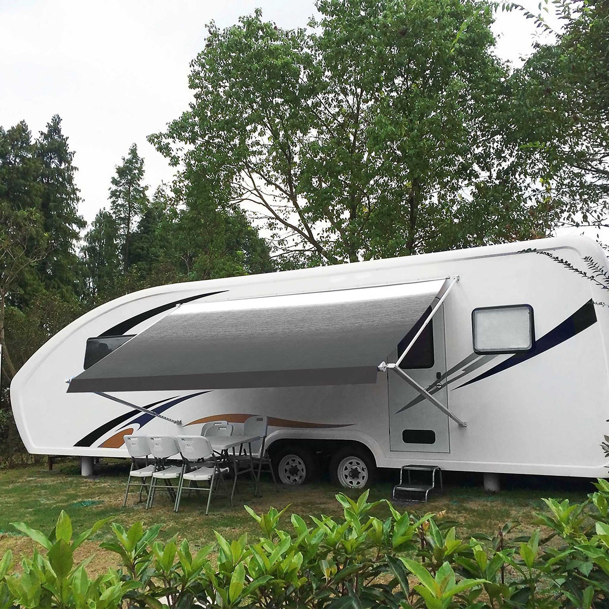 Markistält 2,5*2,5m - väggmonterad 2,5 m