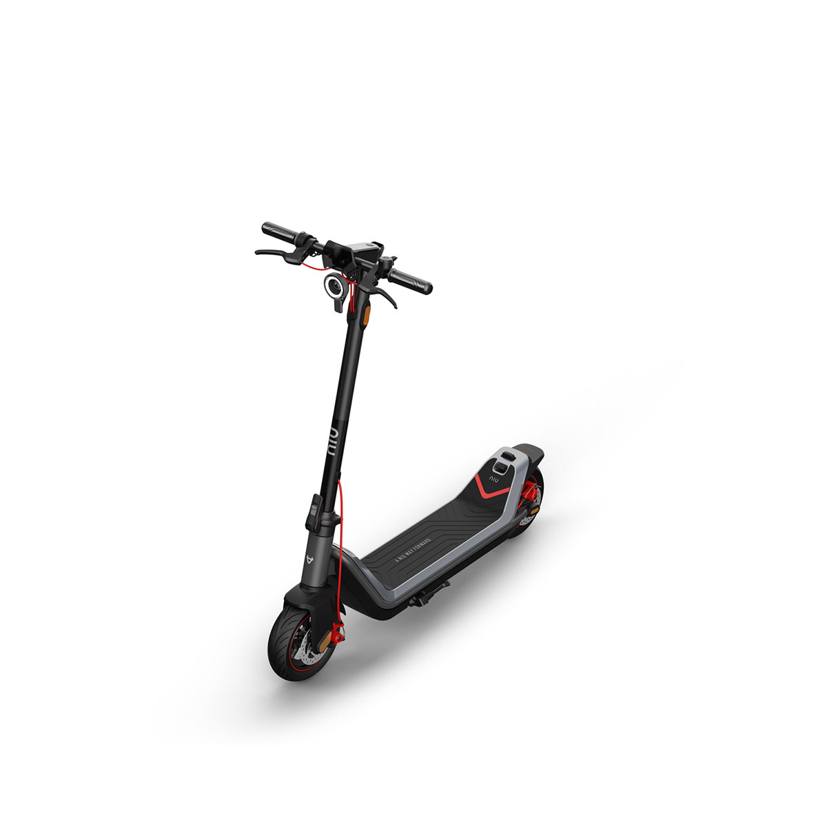 Elscooter NIU KQi3 MAX EU-BG Elsparkcykel i Svart med Trippel-Bromssystem 25 km/h