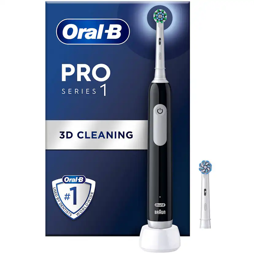 Eltandborste Pro1 Black + Extra Refill Svart