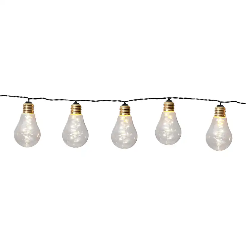 Ljusslinga Star Trading Glow 10 st LED Klar