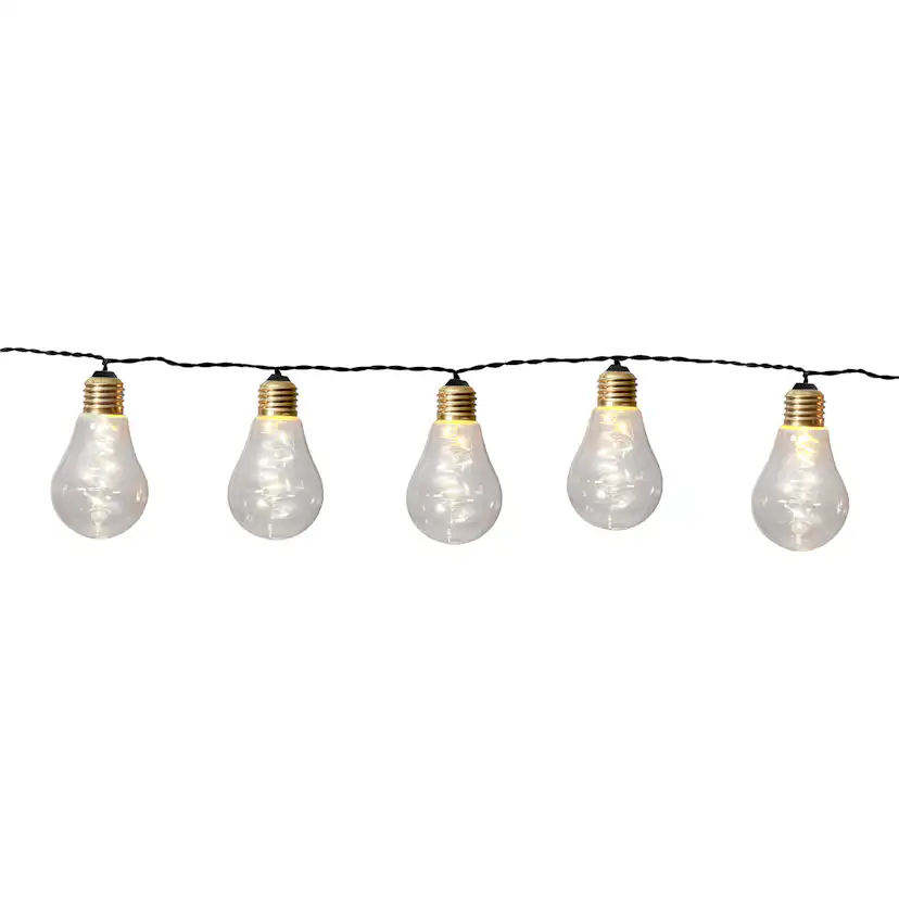 Ljusslinga Star Trading Glow 10 st LED Klar