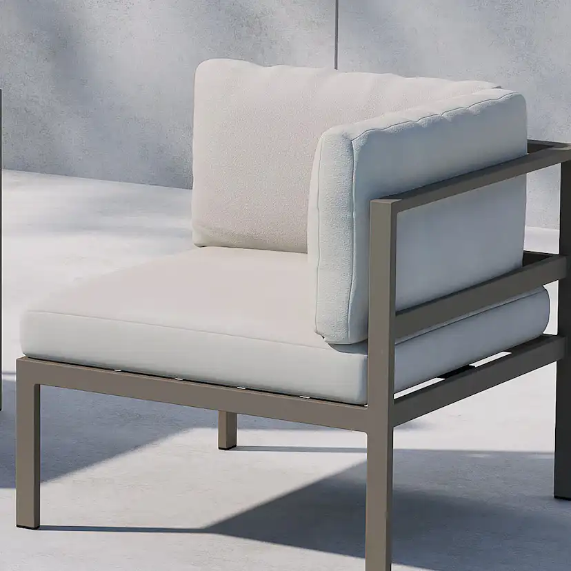 Copacabana Sofa Module Corner - Brown / Beige Brown / Beige