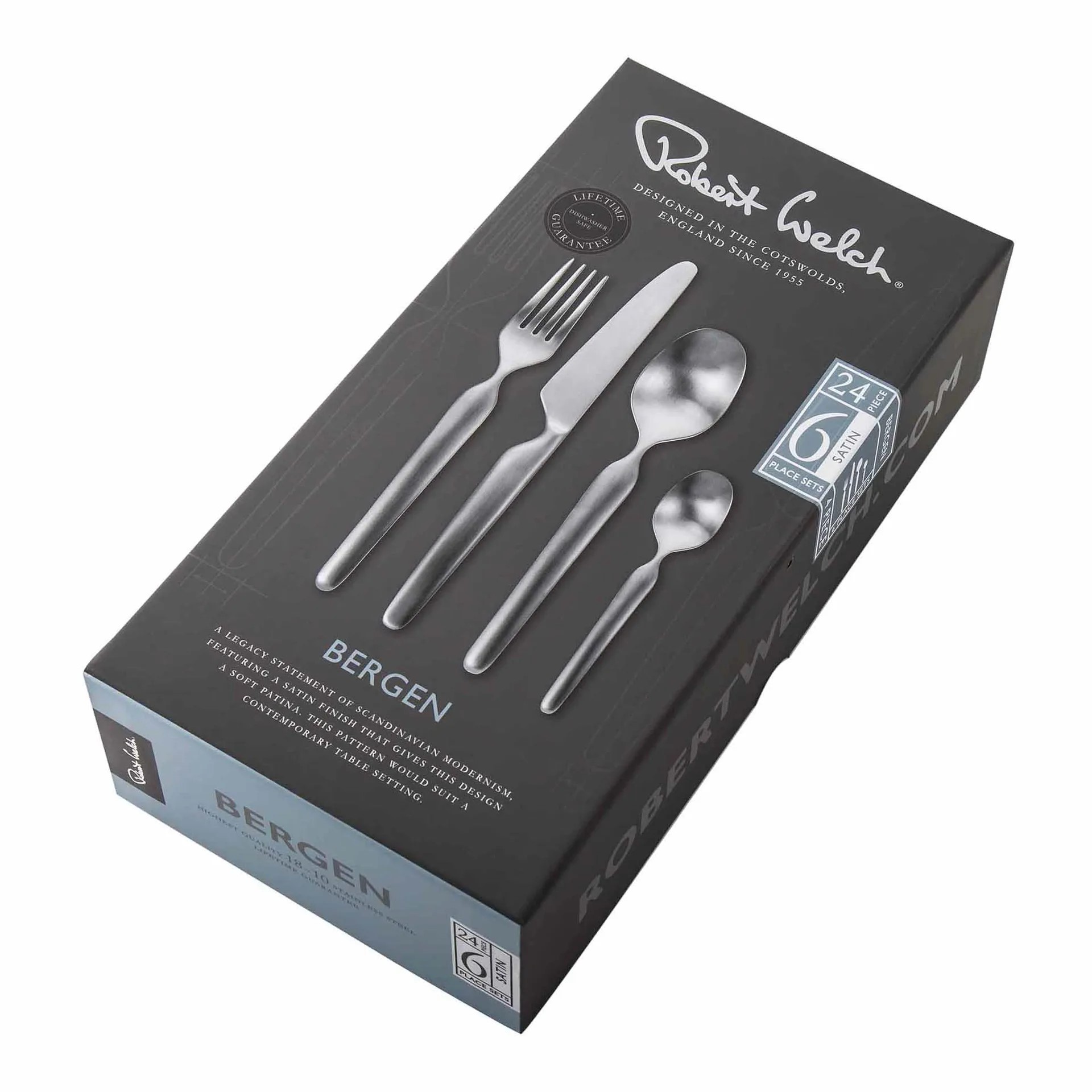 Bestickset Robert Welch Bergen Matt 24 Delar
