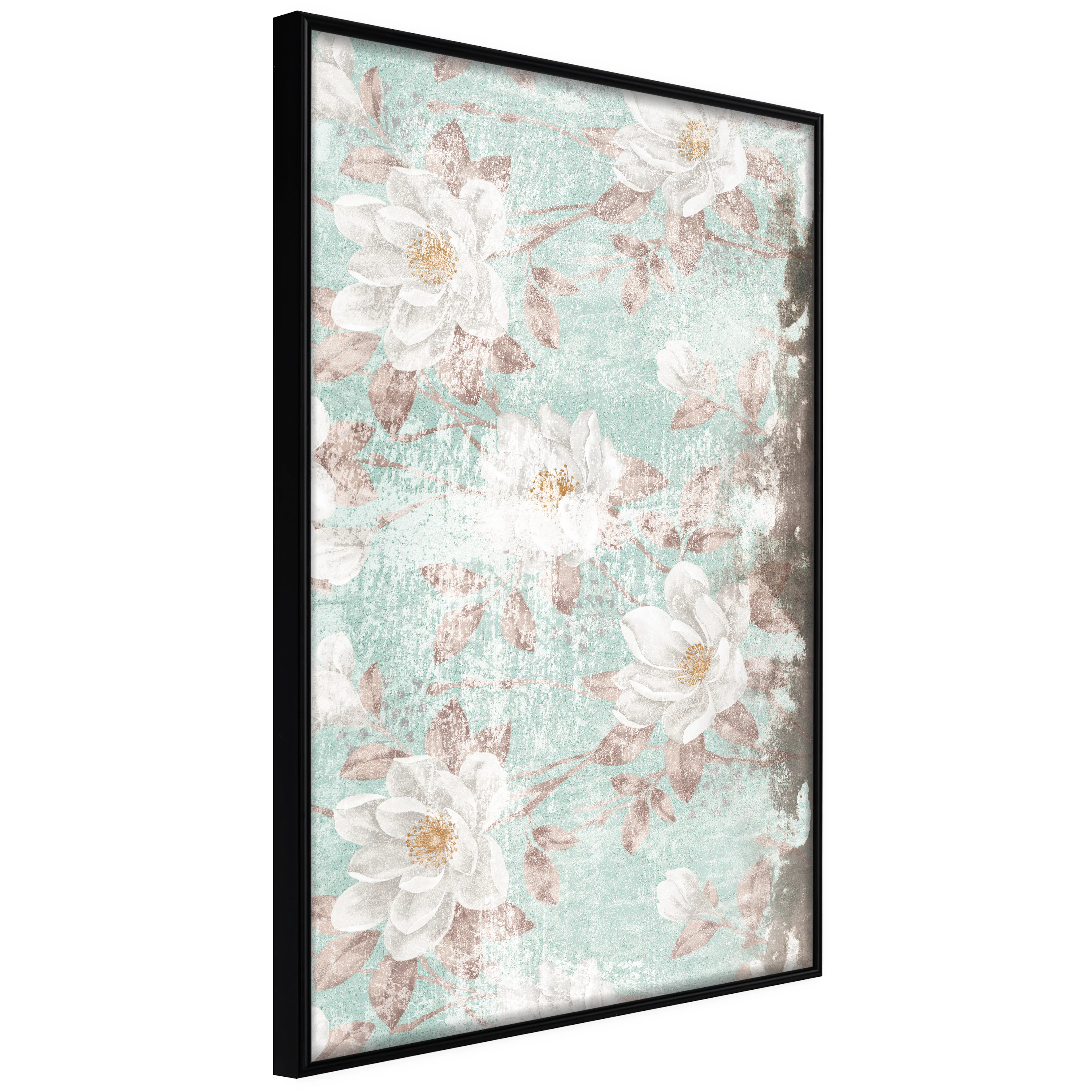 Affisch - Roman Flowers [Poster] 20x30 Svart ram, 20x30 cm