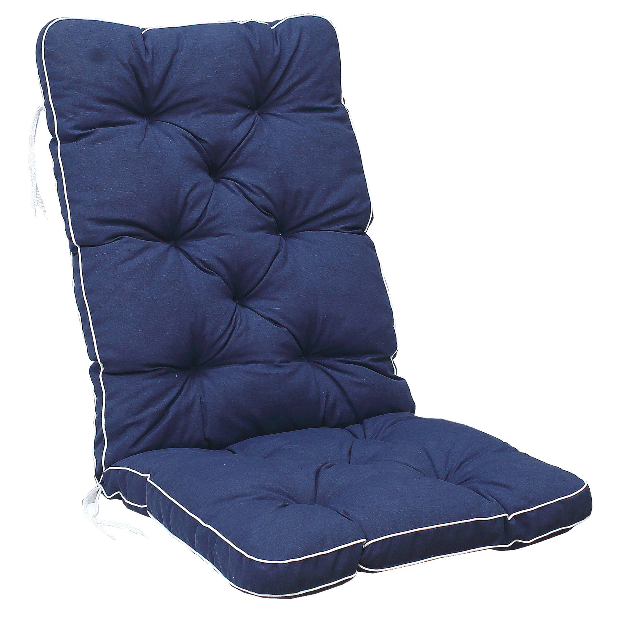 MALMÖ high-back cushion, blue, 2-pack Blå