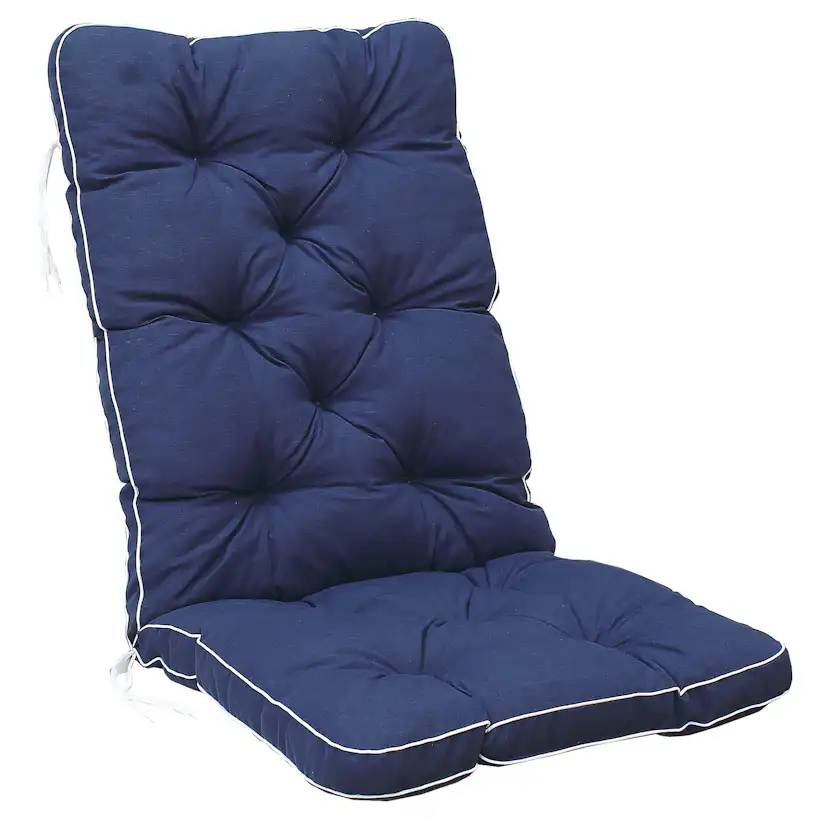 MALMÖ high-back cushion, blue, 2-pack Blå