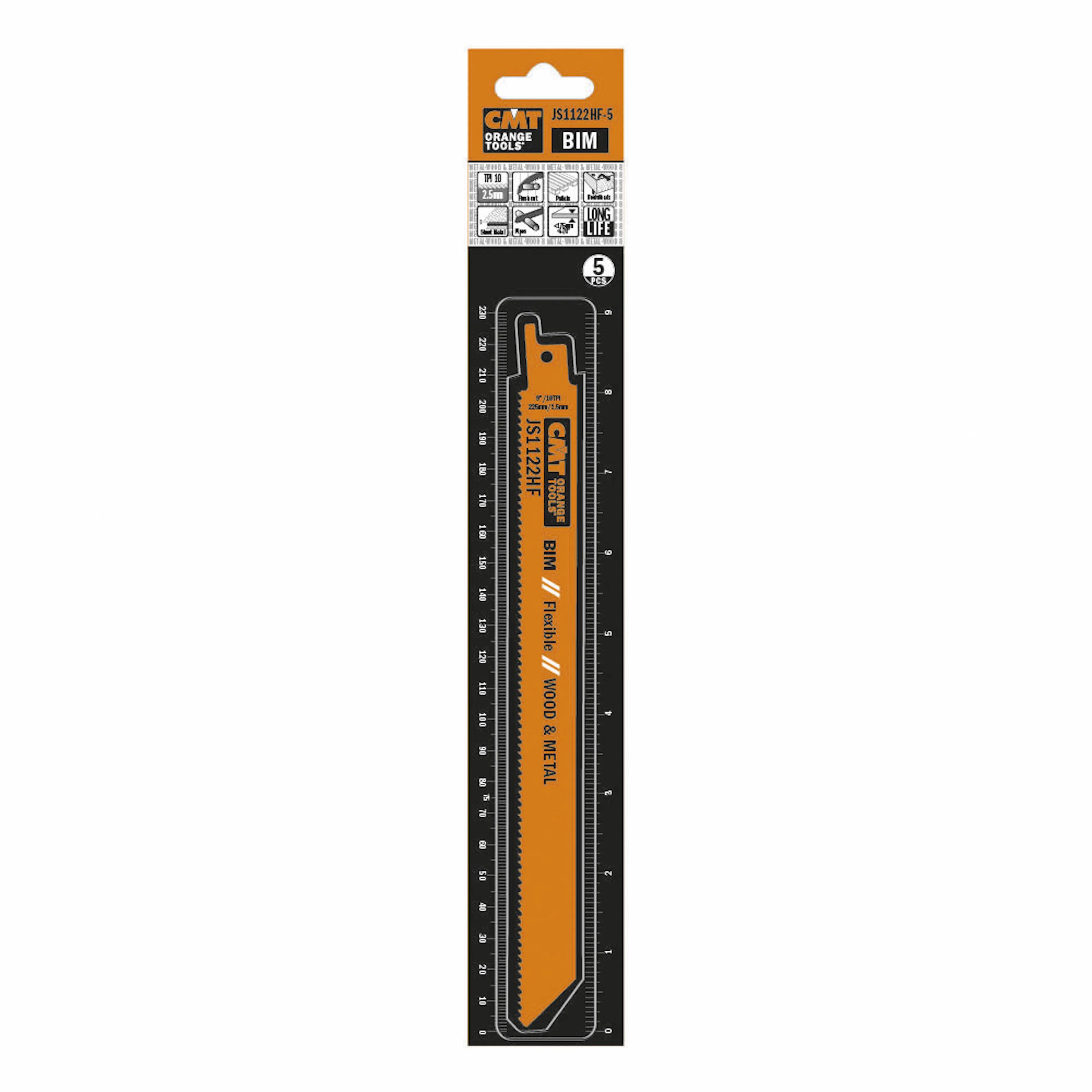 Tigersågblad CMT Orange Tools Trä/metall BIM Flex 225 mm
