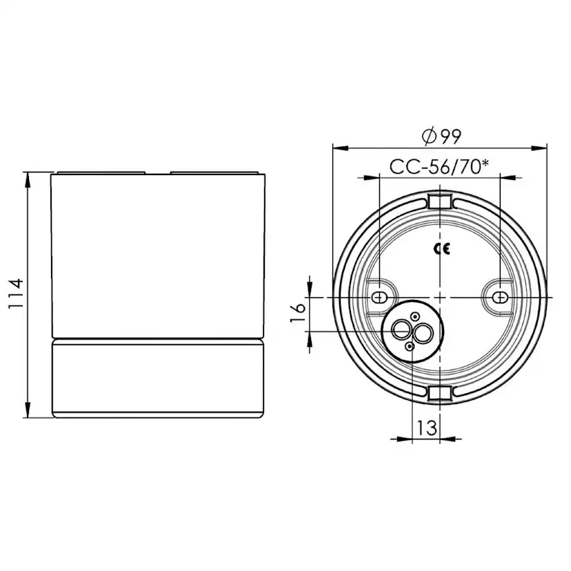 Vägg-/Taklampa Ifö Electric Light On 35W Bastu GU10