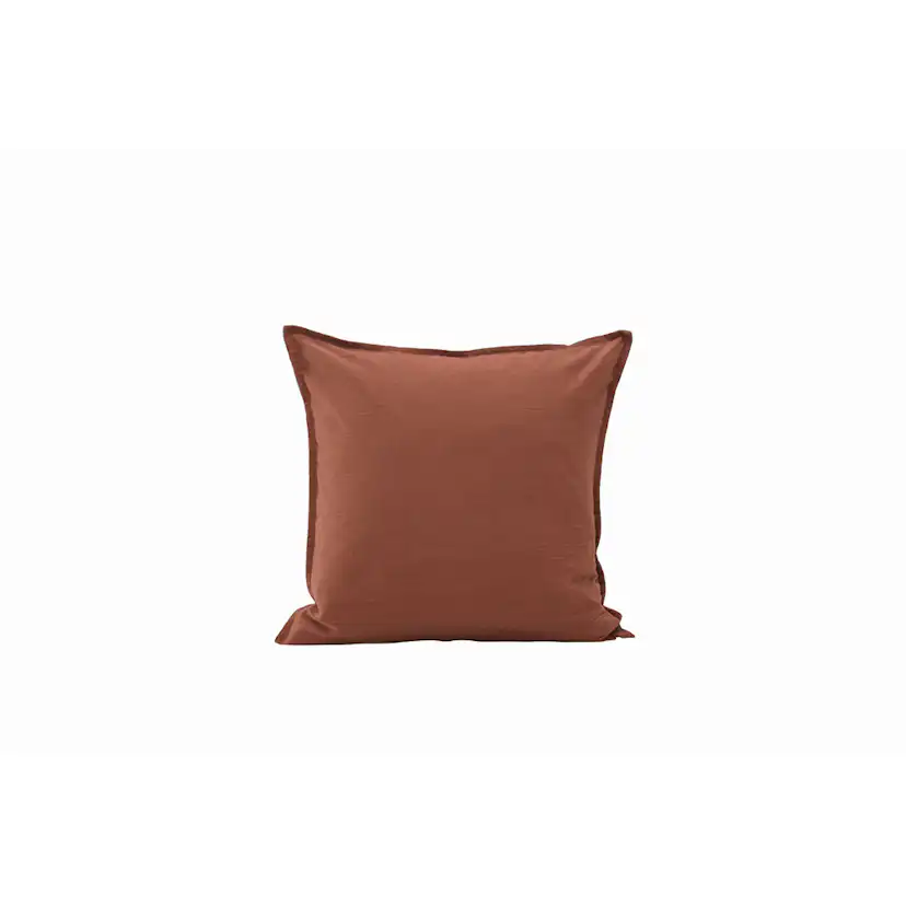 Ronja Cushion Cover Washed Cotton - Roasty Mörkbrun