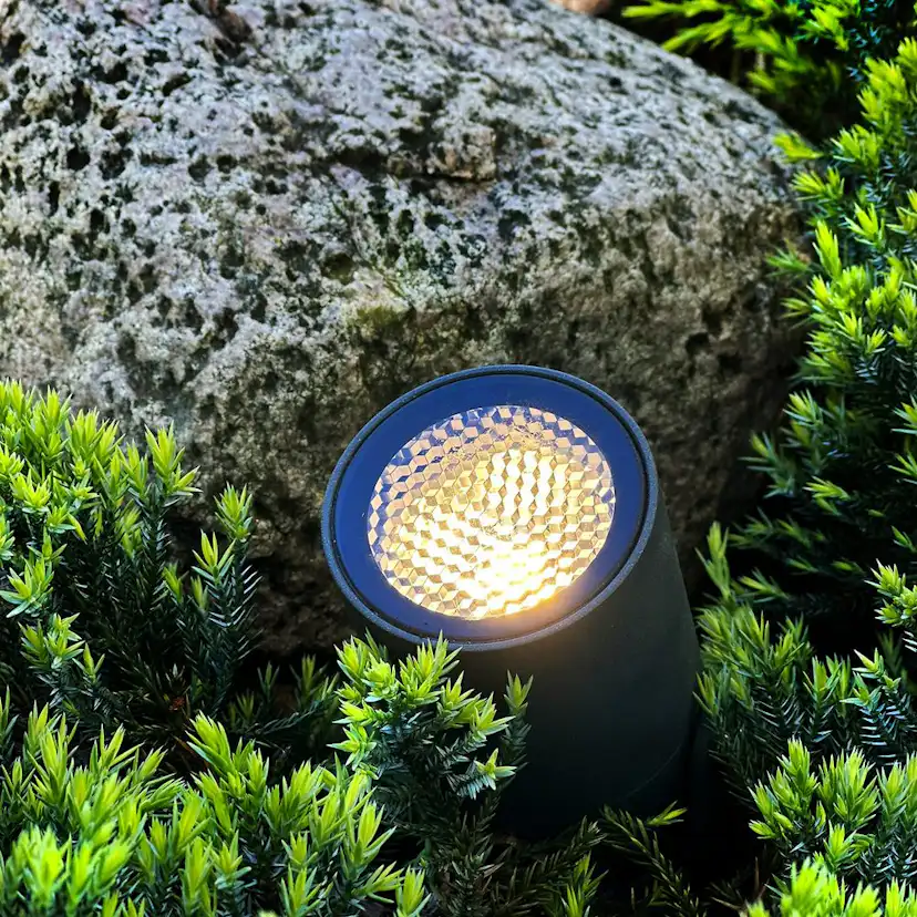 Markspot LightsOn Luna Start 2-pack med Transformator, Mörkgrå