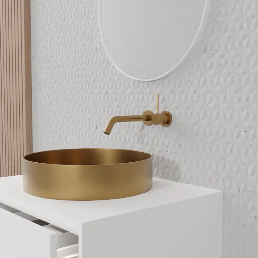 Tvättställsblandare Scandtap Steel Harmonized 1 Sand Sand/Mässing