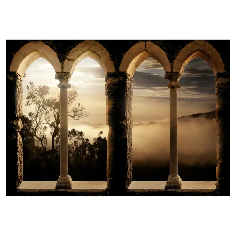 Fototapet Arkiio Självhäftande Mountain Monastery