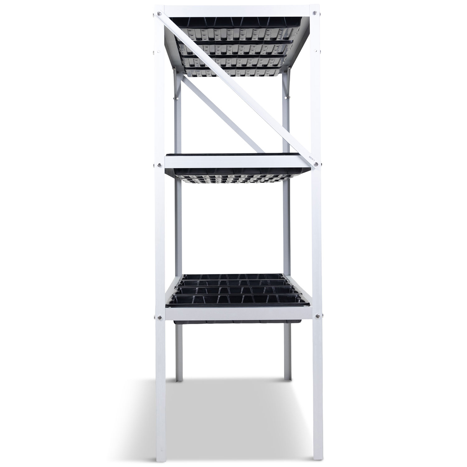 Växthusbord Metalcraft 113cm med planeringslådor