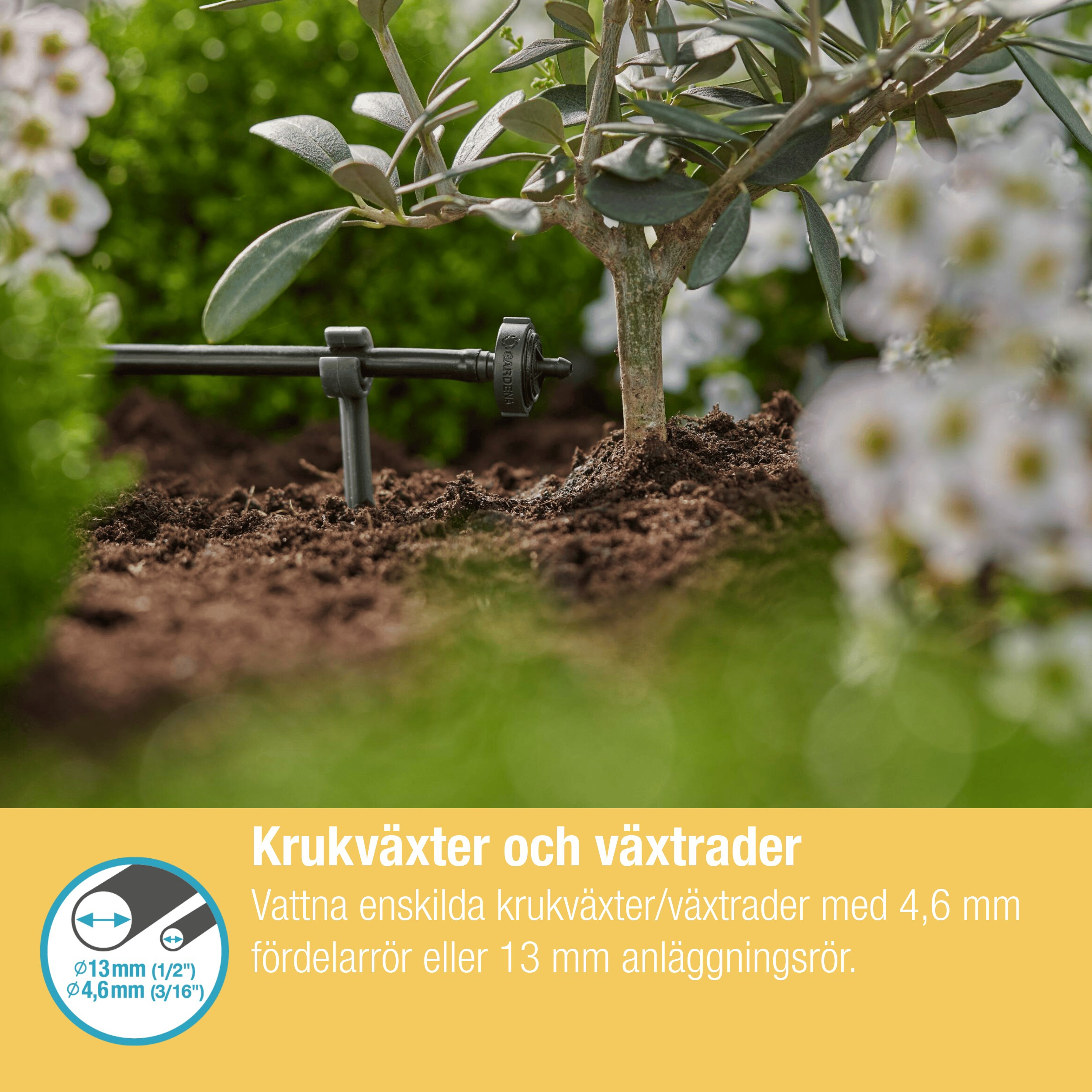 Droppspridare Gardena Micro-Drip 2 l/h Tryckregelrande