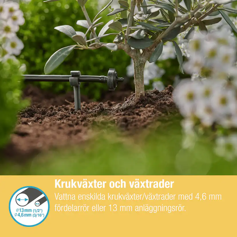 Droppspridare Gardena Micro-Drip 2 l/h Tryckregelrande