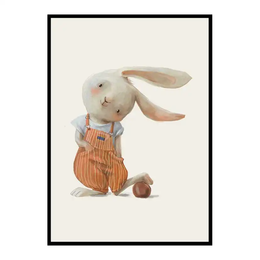 Poster Gallerix Hare With A Ball