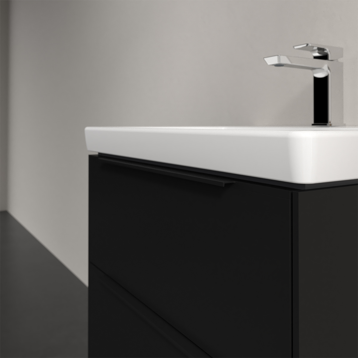 Tvättställsskåp Villeroy & Boch Subway 3.0 med 2 Lådor