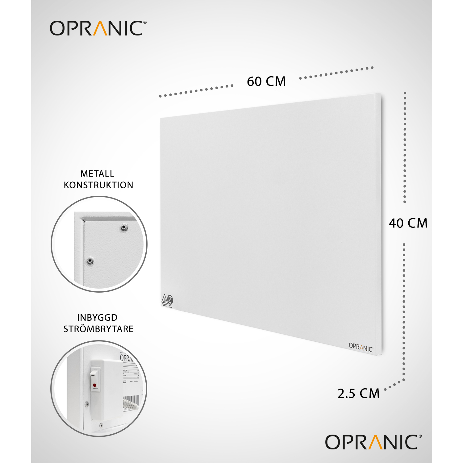 Opranic P5 Infrapanel 300W Metall