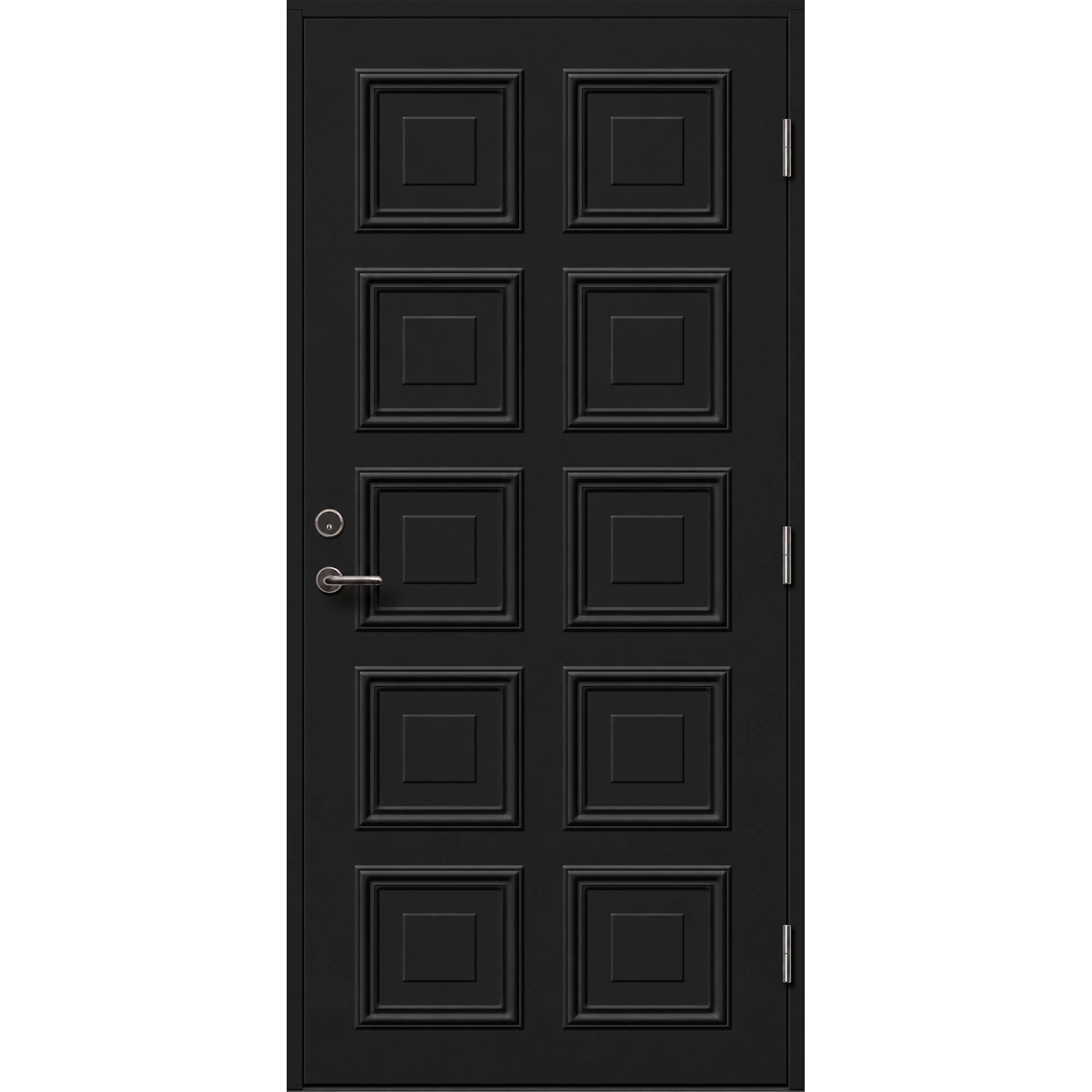 Ytterdörr Skandinaviska Dörrar Klassisk dekordörr Karlskrona: 10x20, S-9000-N, Svart