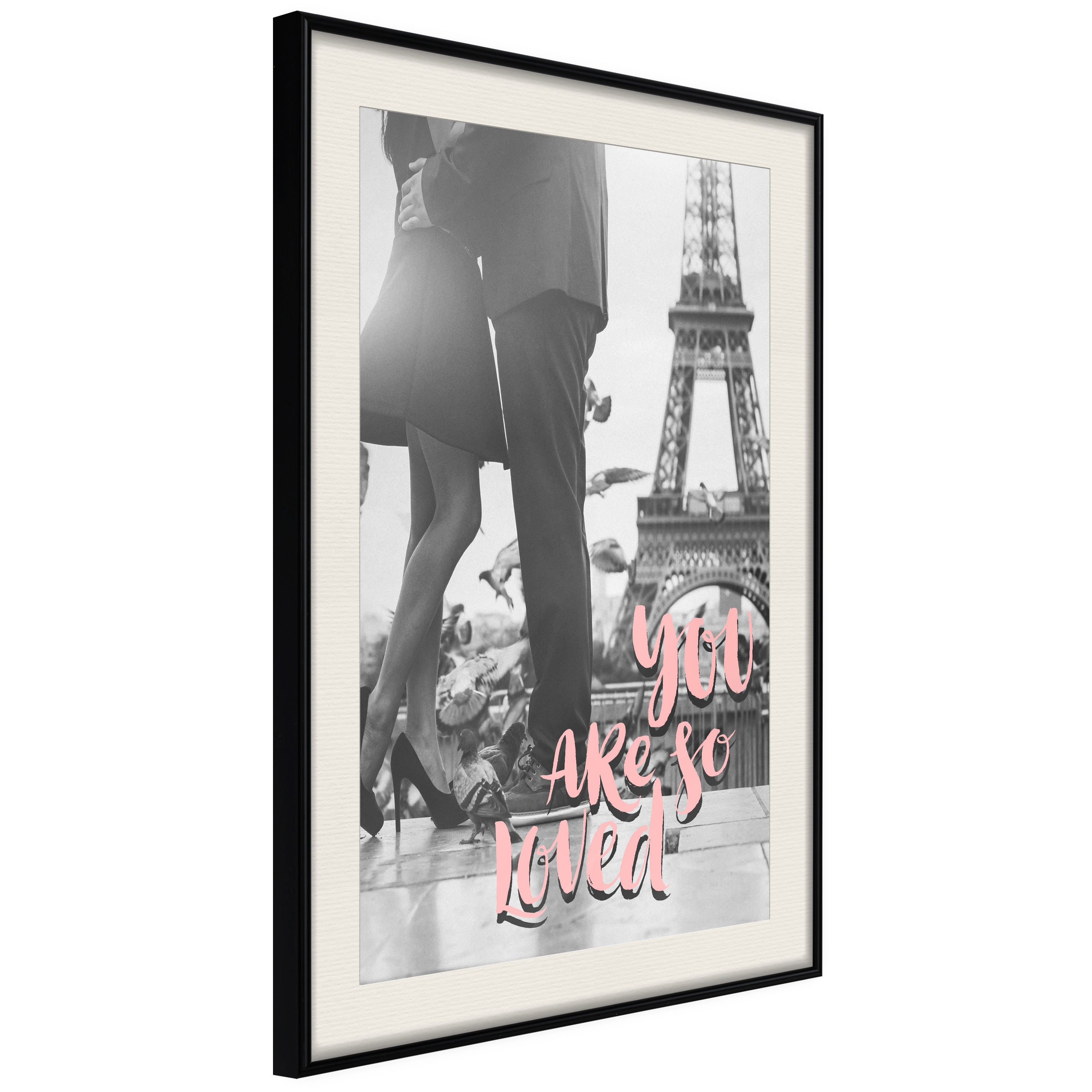 Affisch - You Are so Loved [Poster] 30x45 Svart ram med passepartout, 30x45 cm
