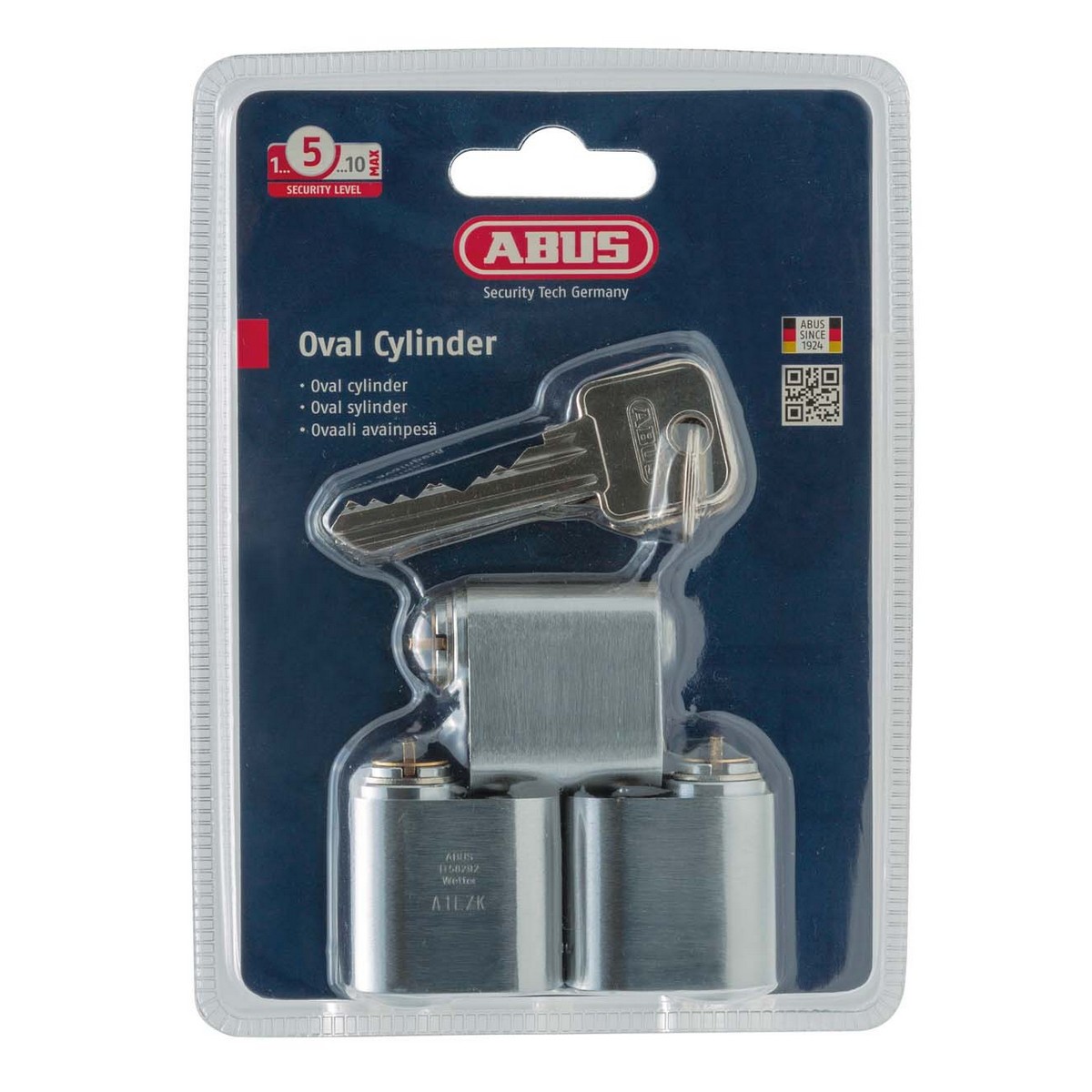 Cylinder Abus Oval Nickel
