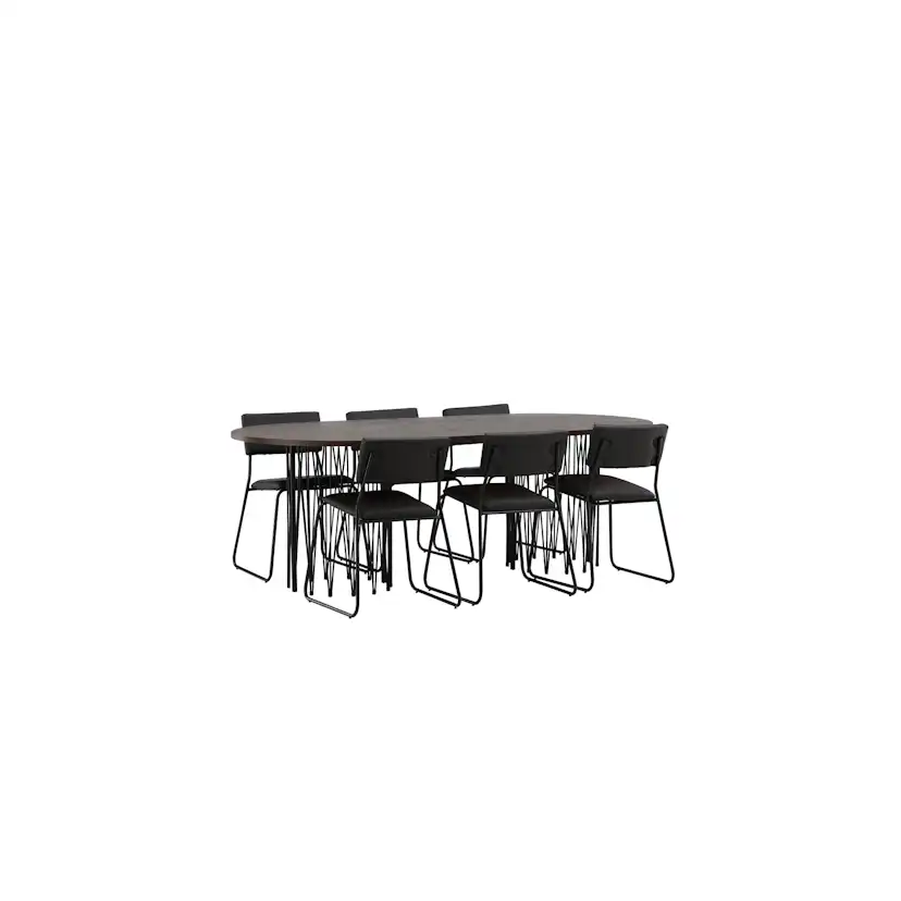 Matgrupp furniture/fashion Stone med 6 Kenth Stolar