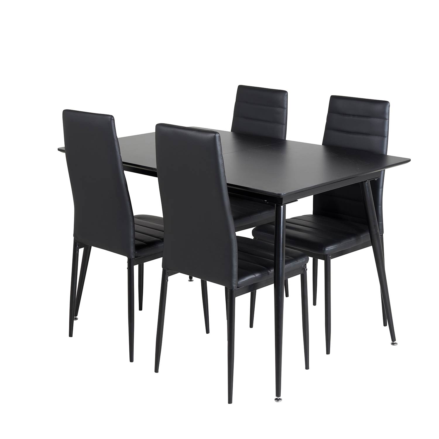 Matgrupp Venture Home Silvia med Iläggsskiva och 4 Sly Stolar