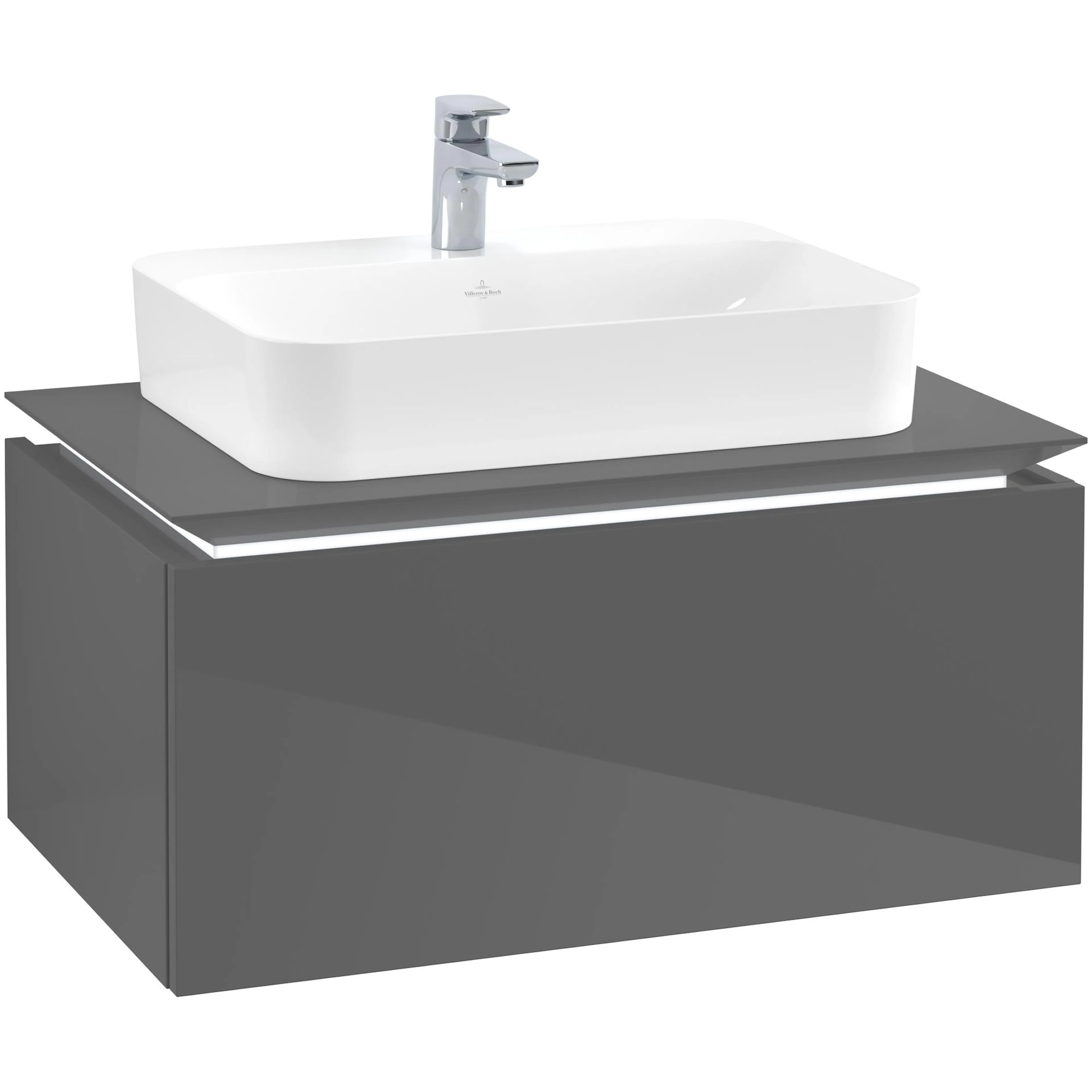 Tvättställsskåp Villeroy & Boch Legato Kompakt med 1 Låda för Ytmonterat Tvättställ från Finion & Memento