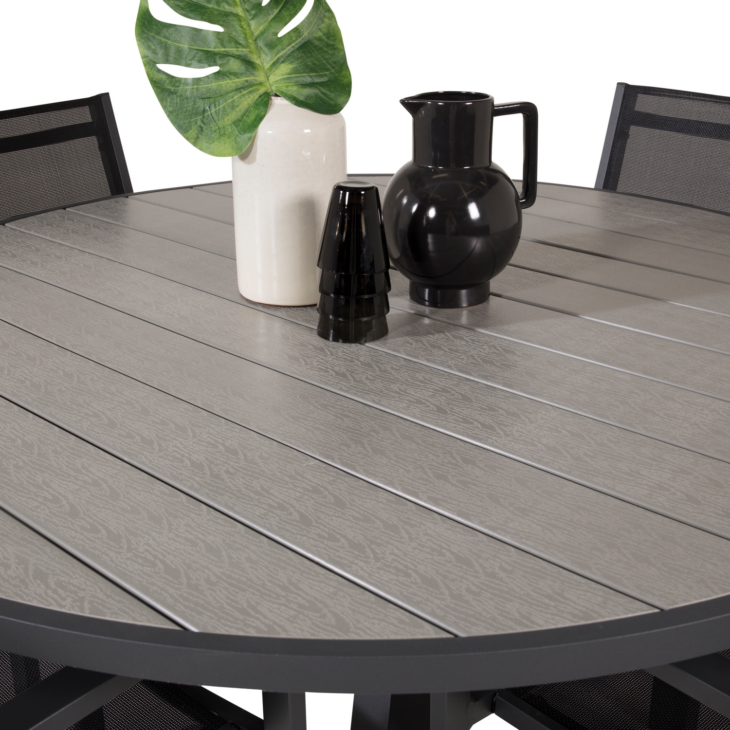 Matgrupp Venture Home Pincy Ø140 med 4 Copacabana Karmstolar